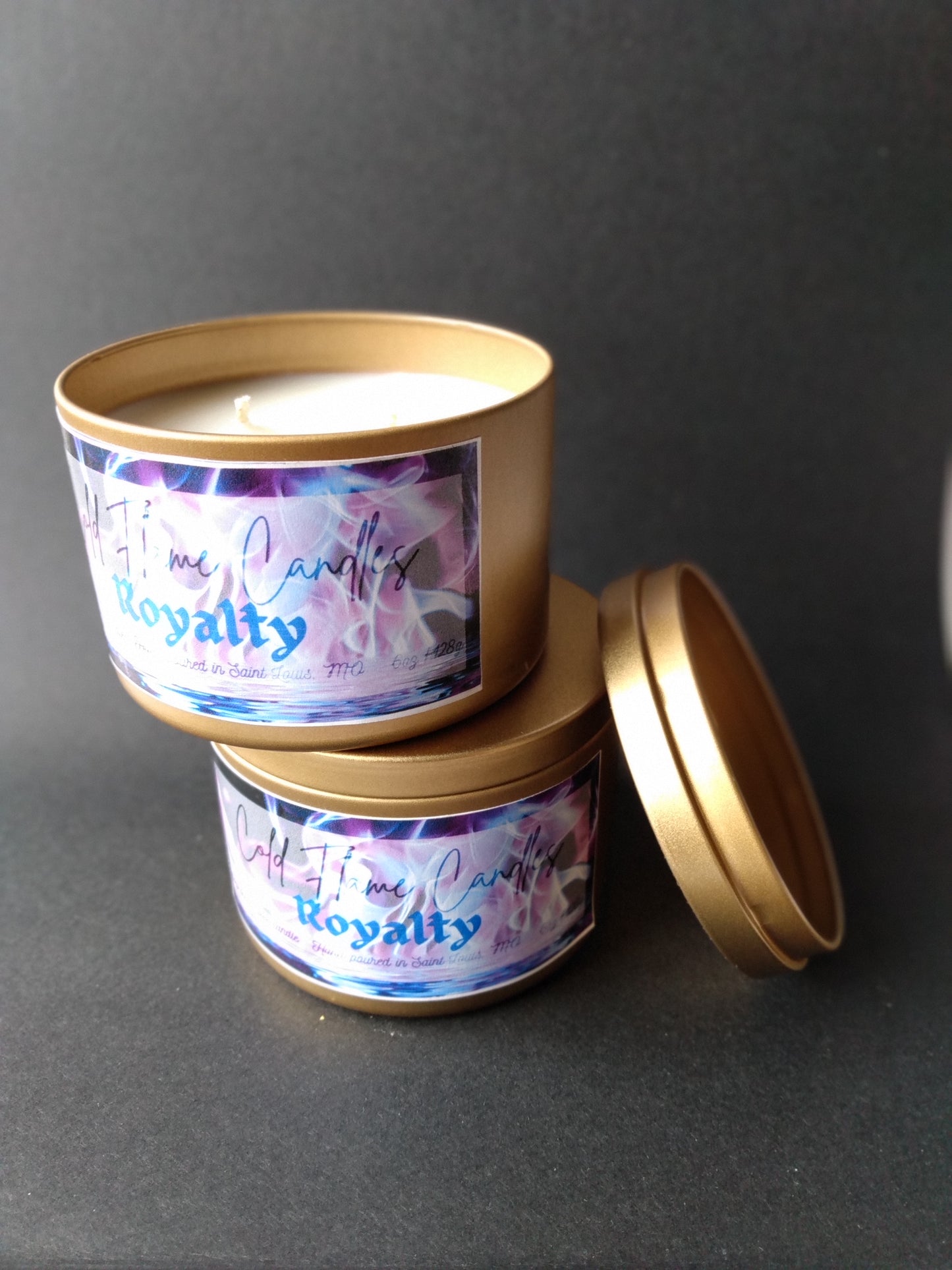 8oz Royalty Tin Candle