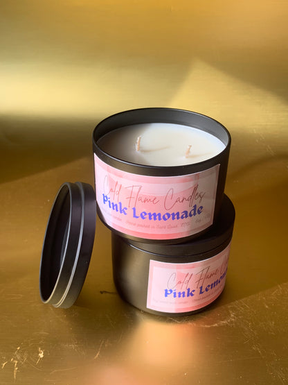 8oz Pink Lemonade Tin Candle