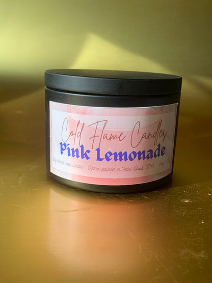 8oz Pink Lemonade Tin Candle